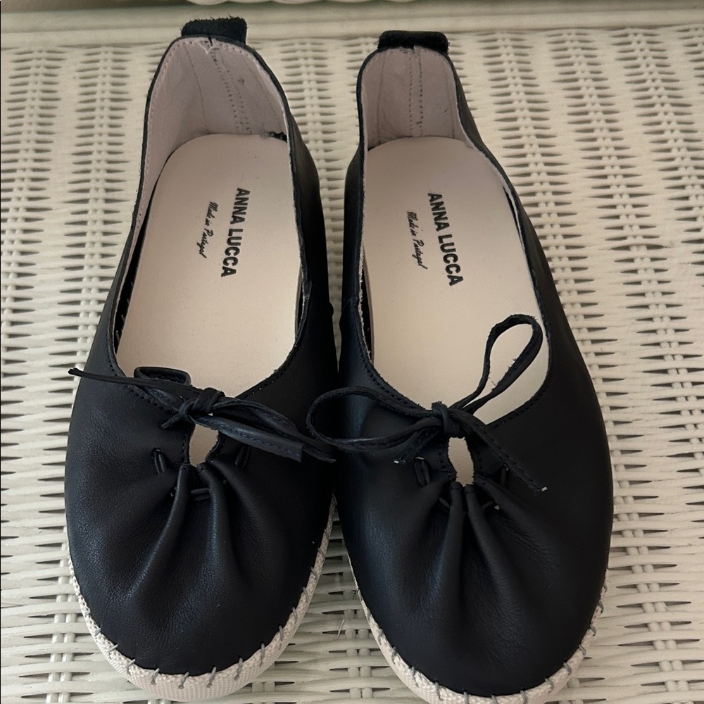 New all leather ballet flats